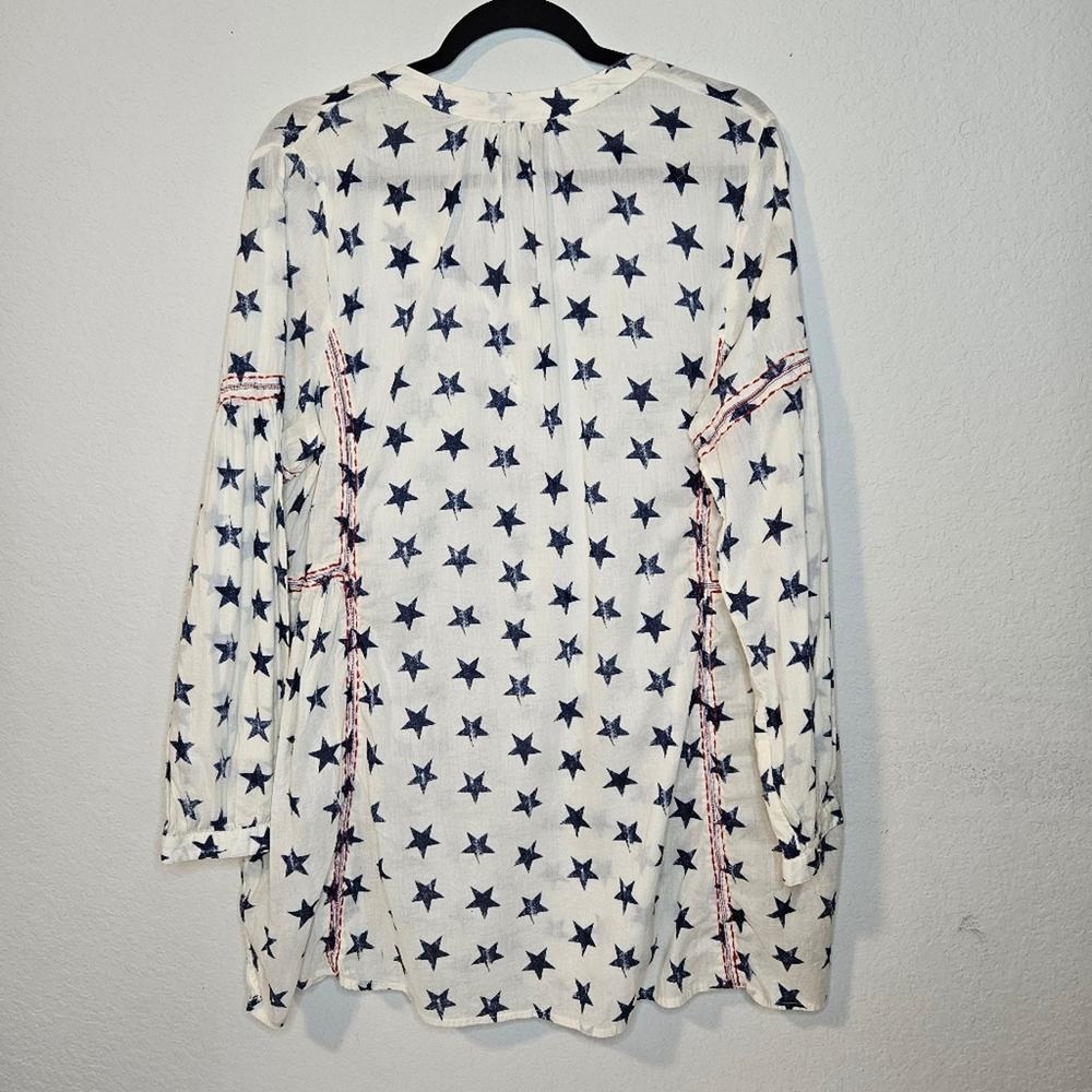 LANE BRYANT RED,WHITE, AND BLUE SHIRT SIZE14/16 America Patriotic 4th Of July - Picture 6 of 8